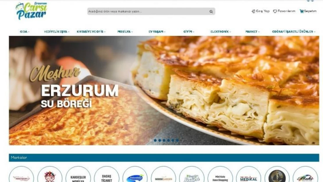 Türkiye'nin komisyonsuz ilk ortaklaşa e-ticaret pazarı Erzurum'da açıldı