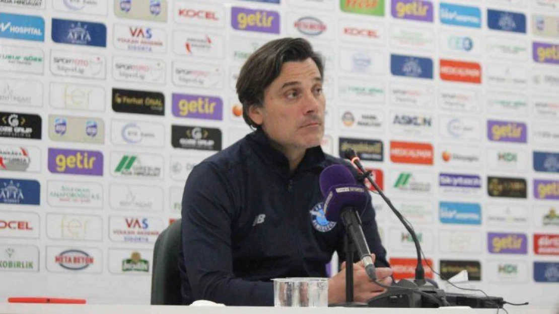 Vincenzo Montella: 'Kendi performansımızdan uzak bir çizgi çizdik'