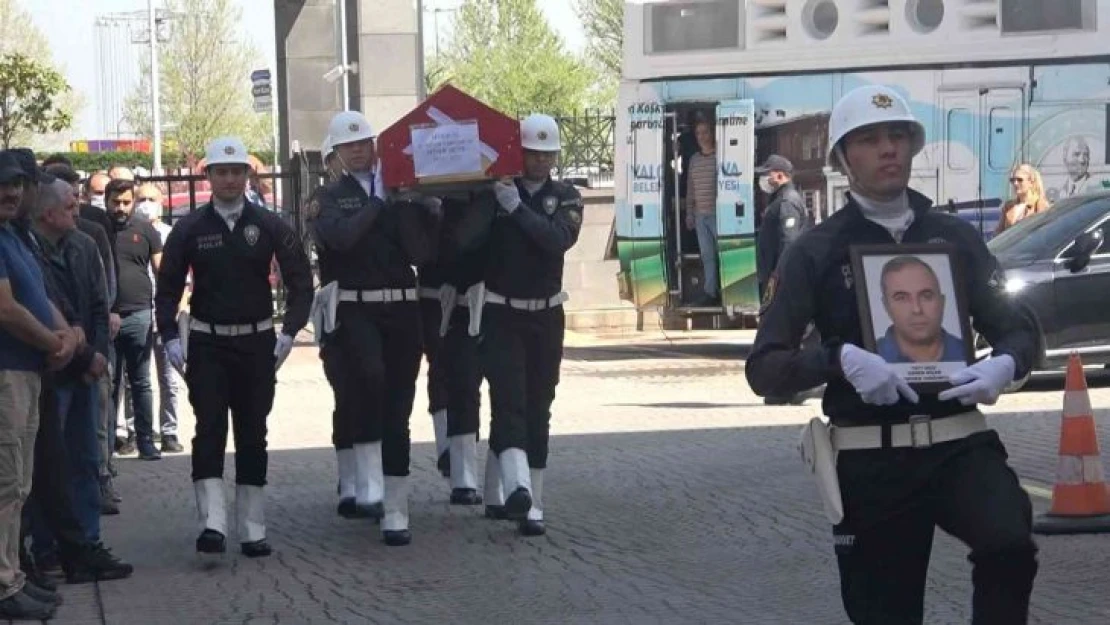 Yalova'da kalp krizi sonucu vefat eden polis için tören düzenlendi