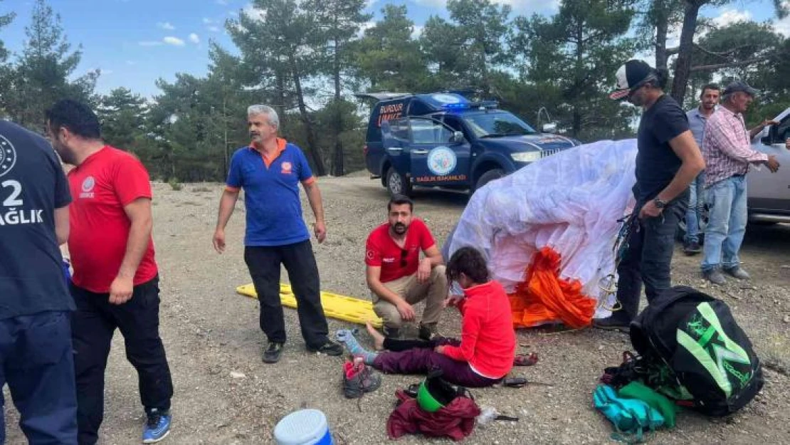 Yaralanan paraşütçünün imdadına Burdur UMKE yetişti