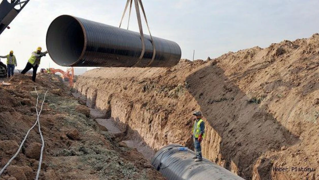 Yeni su kaynakları için 3 bin 216 kilometre isale hattı