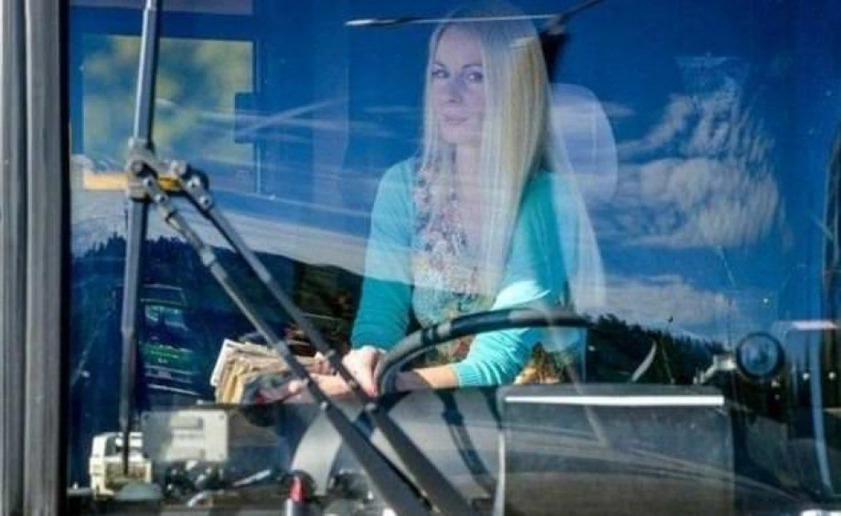 Tır şoförünün böylesini gördünüz mü?