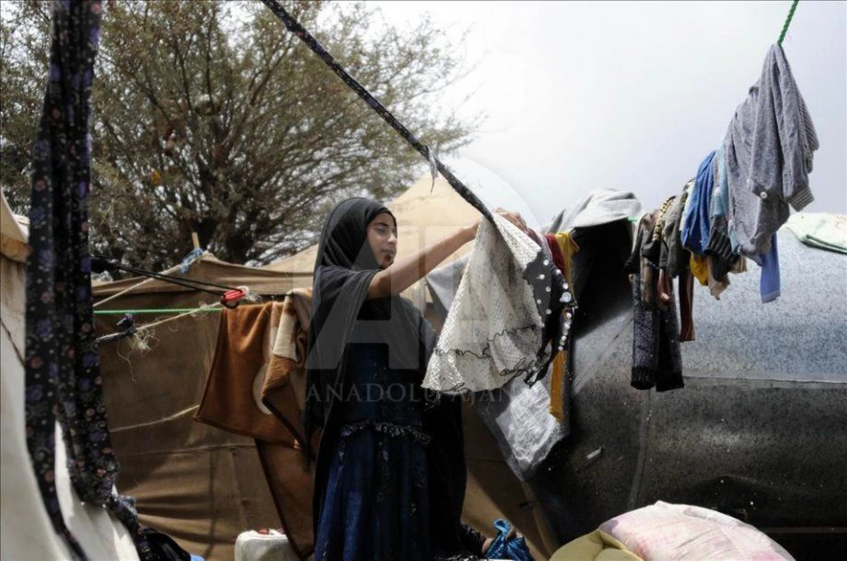 Saada'dan göç eden Yemenliler zor şartlar altında yaşıyor