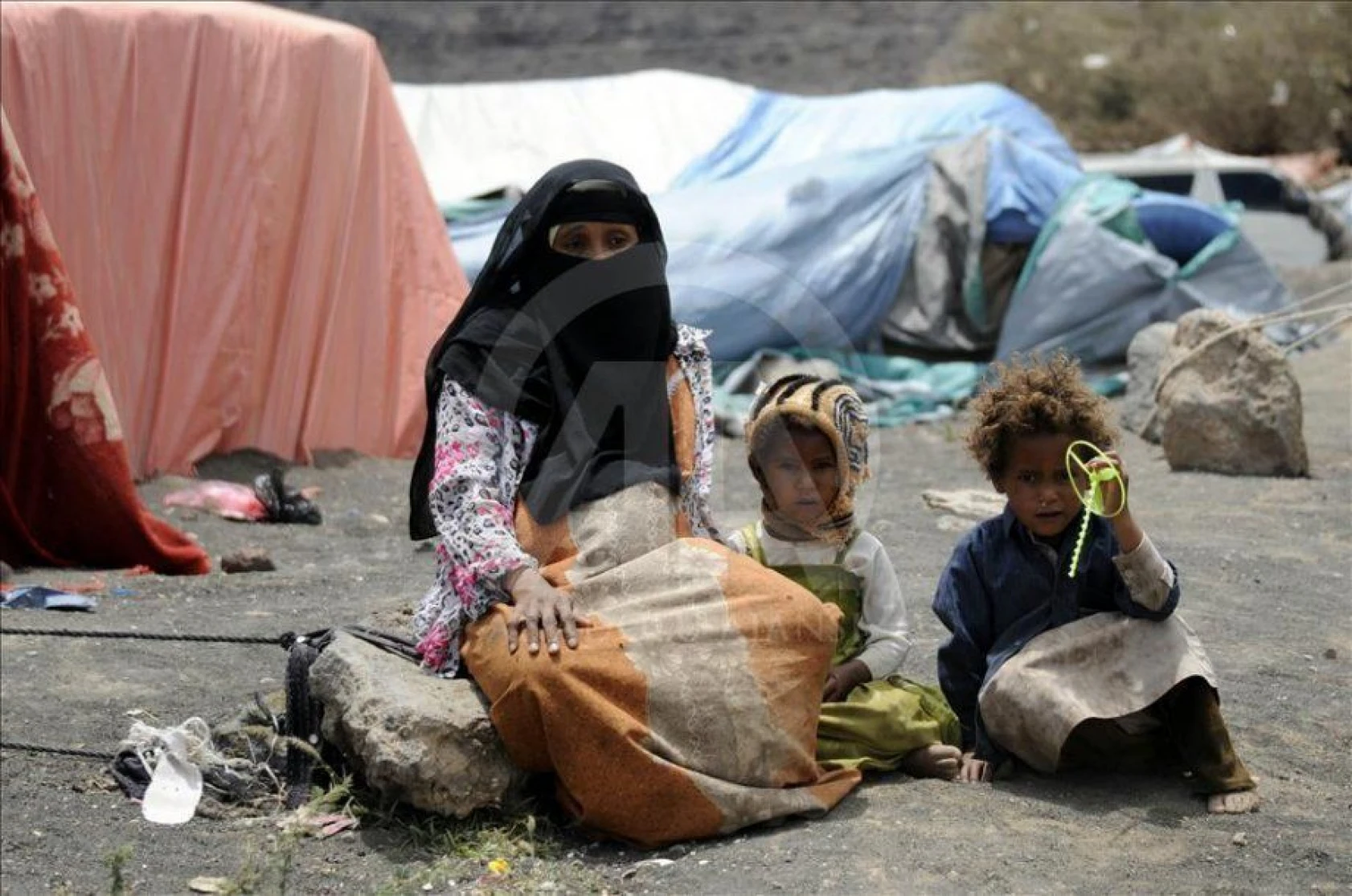 Saada'dan göç eden Yemenliler zor şartlar altında yaşıyor