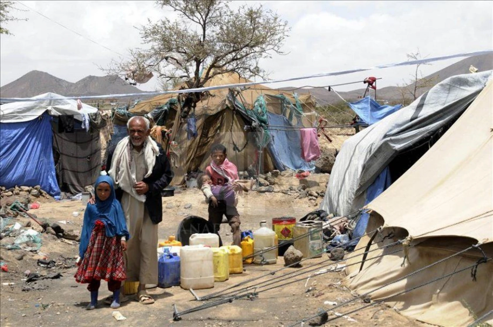 Saada'dan göç eden Yemenliler zor şartlar altında yaşıyor