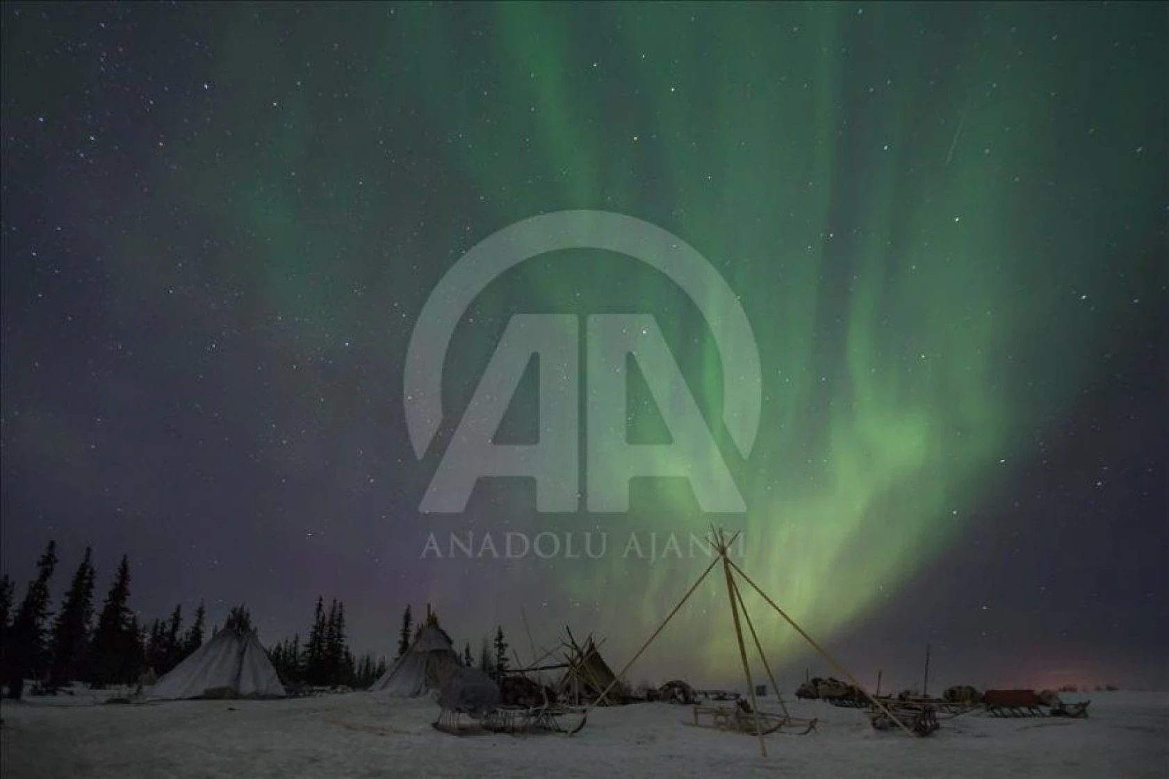 Rusya'da kuzey ışıkları