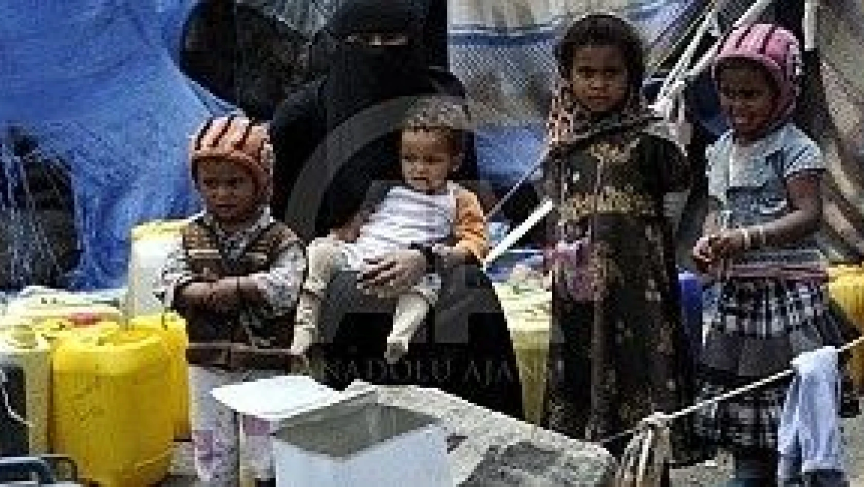 Saada'dan göç eden Yemenliler zor şartlar altında yaşıyor