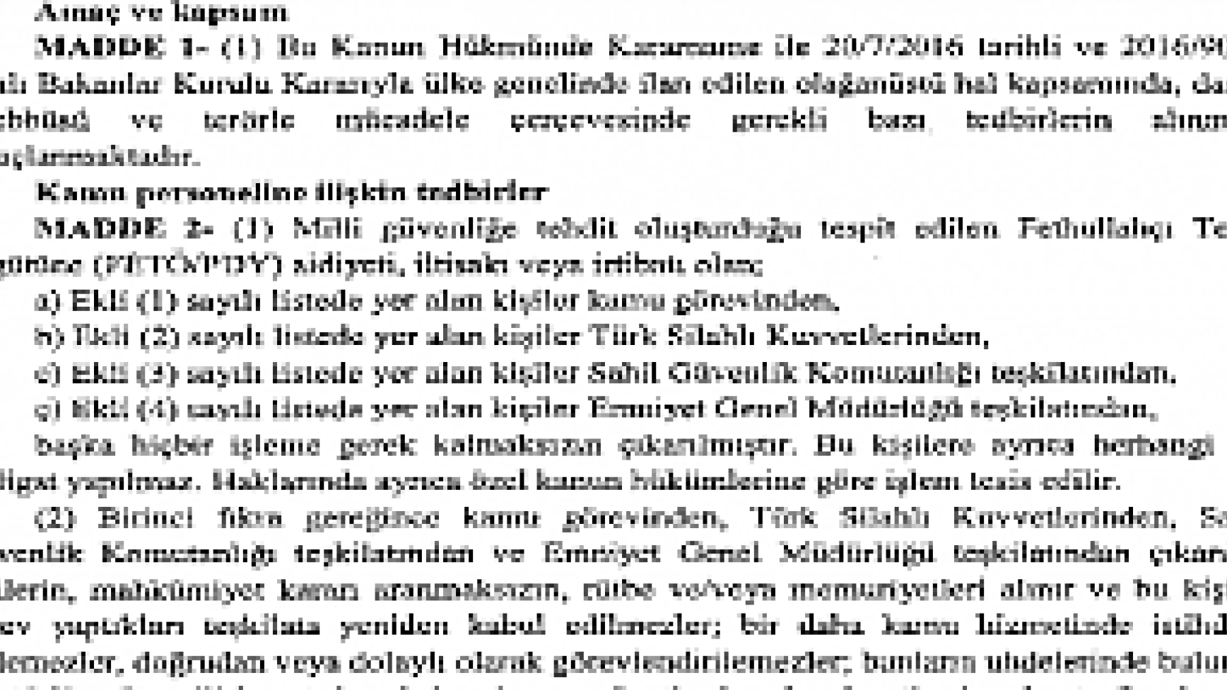 TSK İHRAÇ LİSTESİ... 3. DALGADA ORDUDAN ATILANLAR