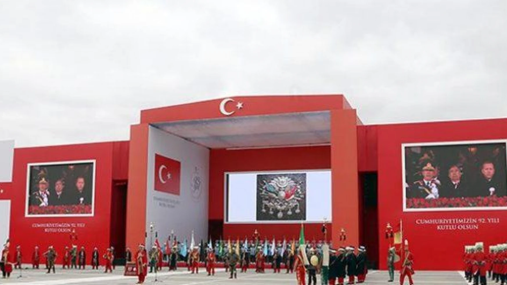 29 Ekim töreninde Osmanlı arması