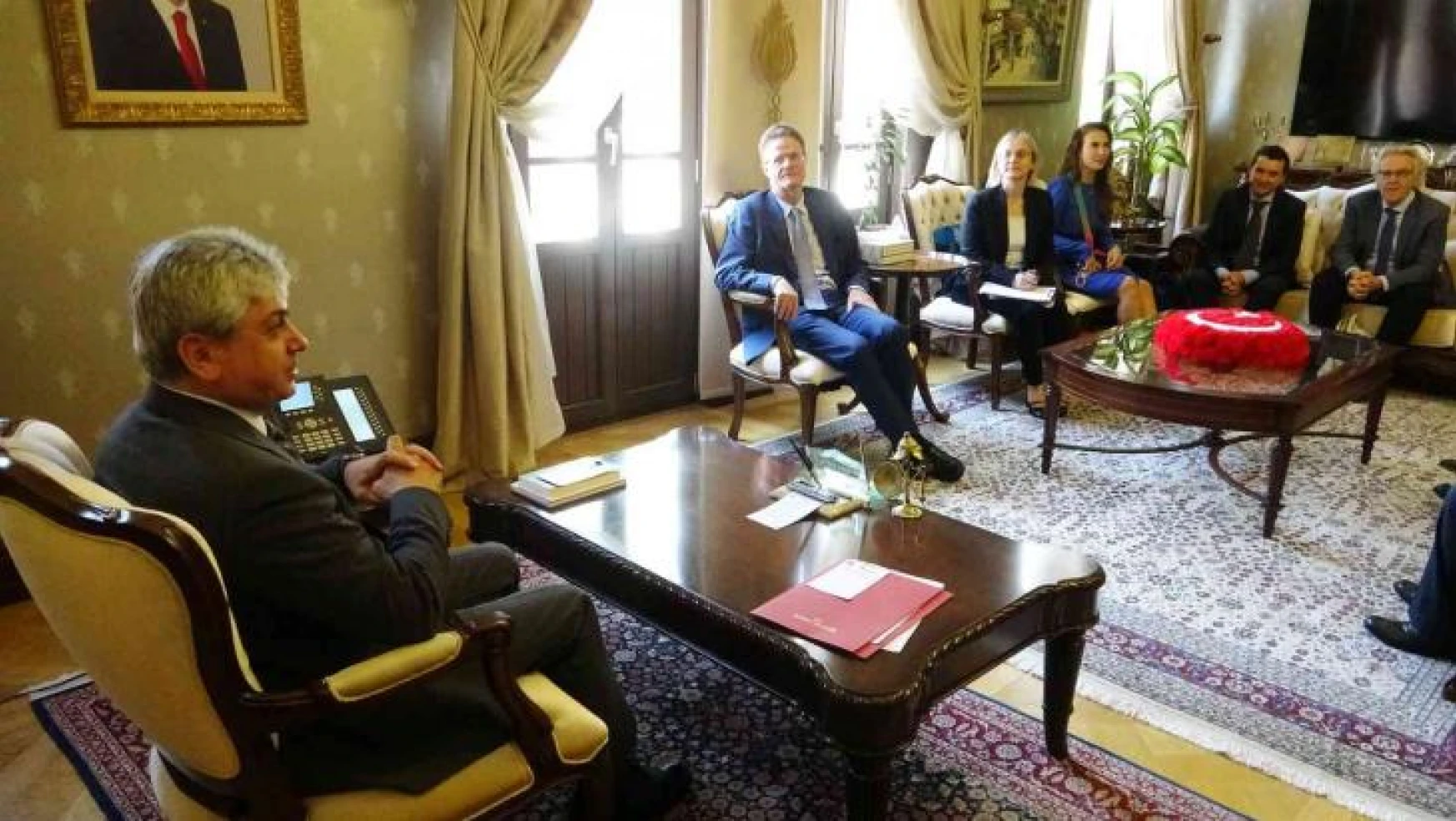 AB Türkiye Delegasyonu Başkanı Büyükelçi Landrut, Vali Doğan'ı ziyaret etti