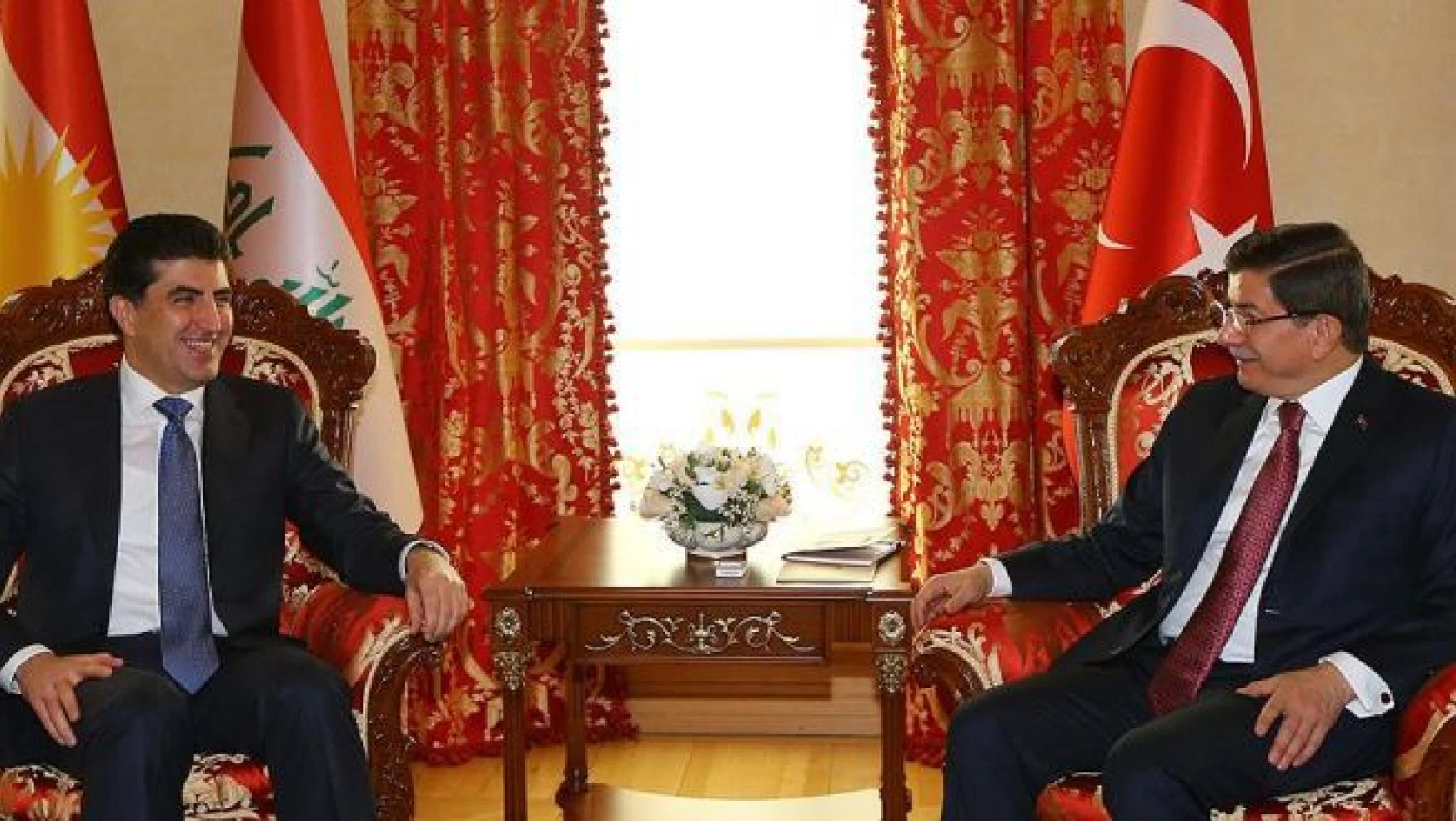 Başbakan Davutoğlu, Barzani'yi kabul etti