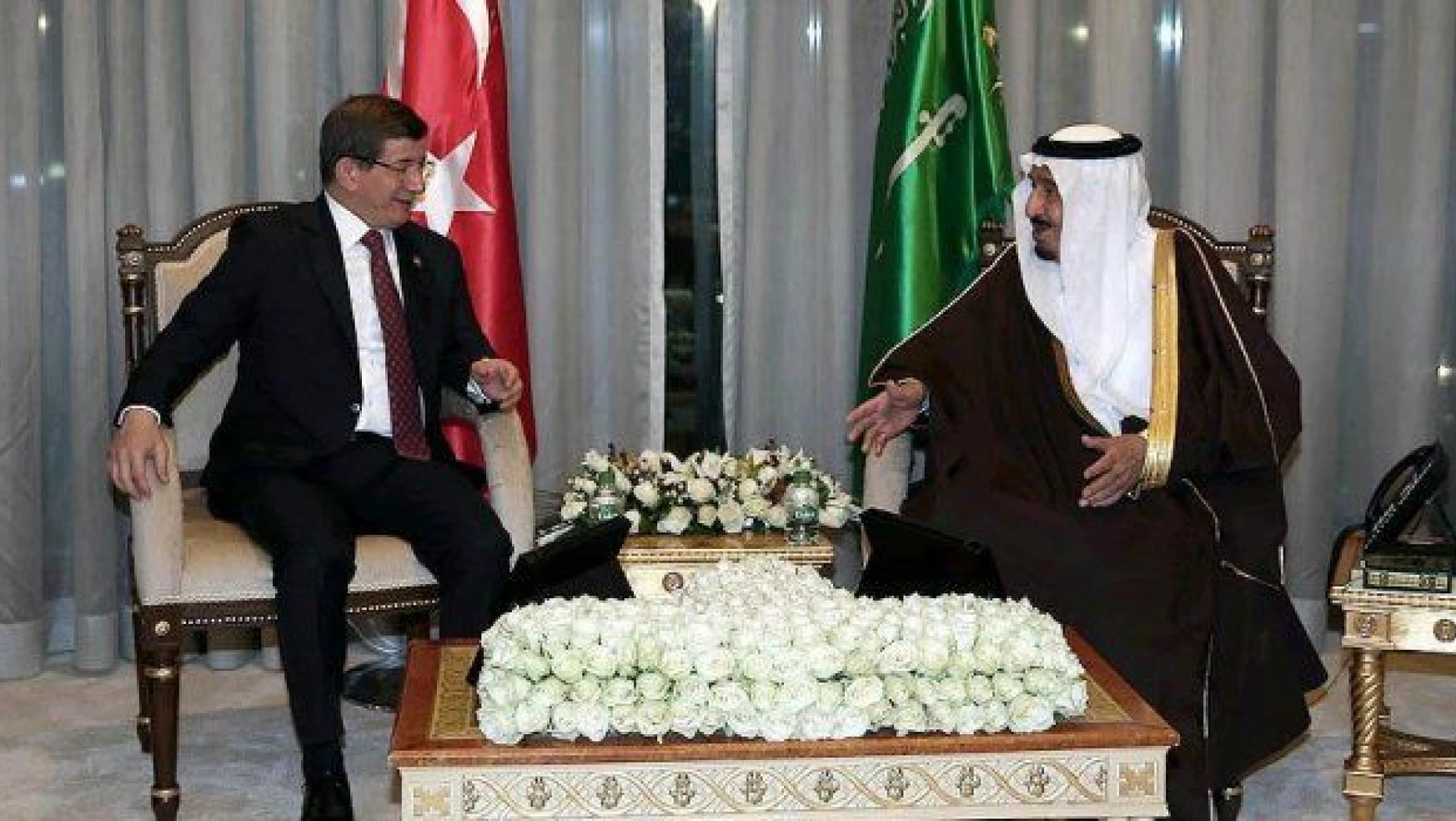 Başbakan Davutoğlu, Kral Selman ile görüştü
