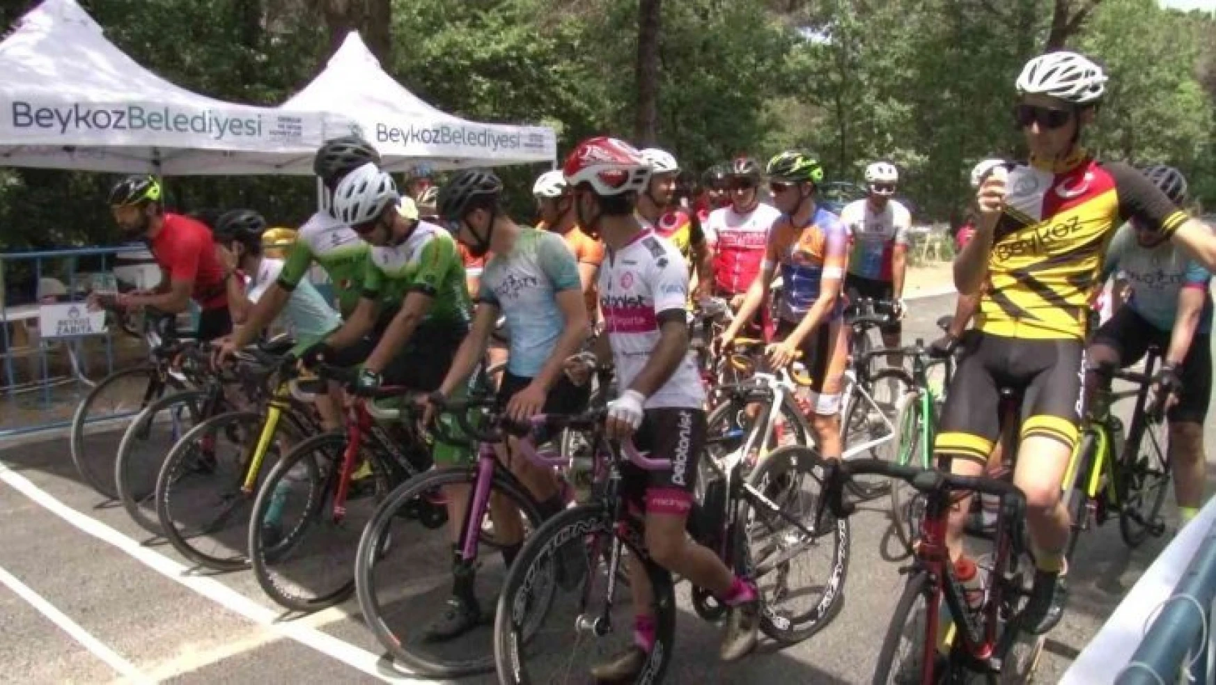 Beykoz Spor Ormanı'nda bisikletçiler kıyasıya yarıştı