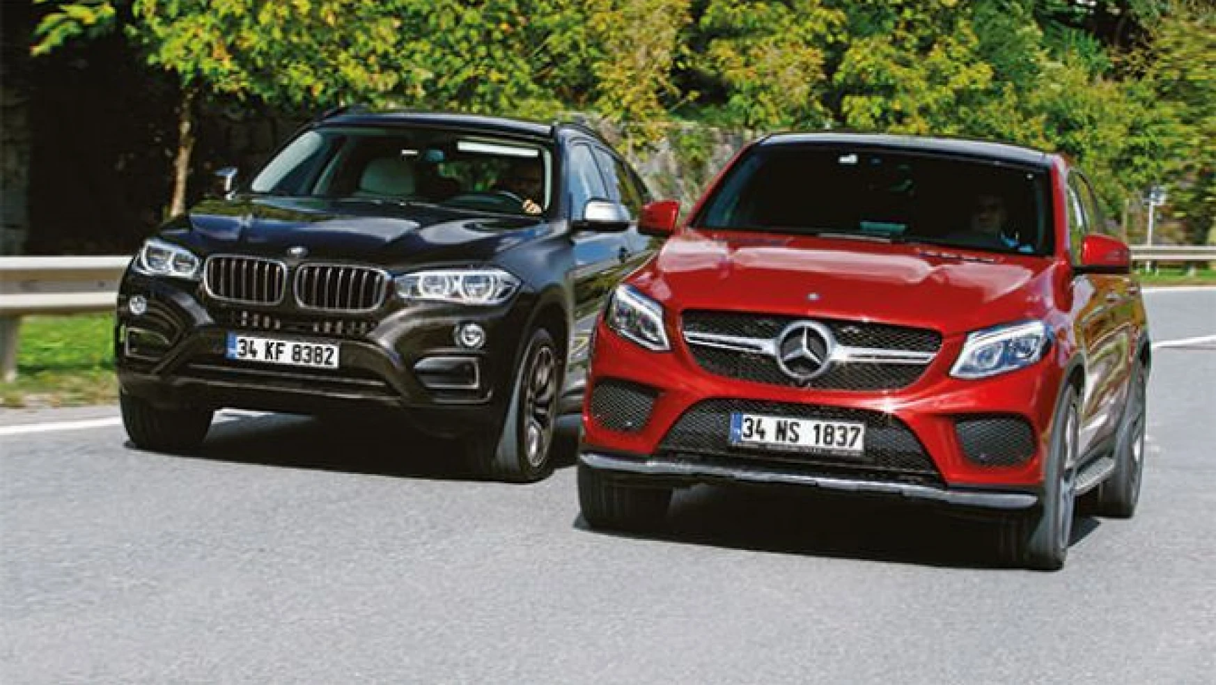 BMW X6, Mercedes GLE Coupe