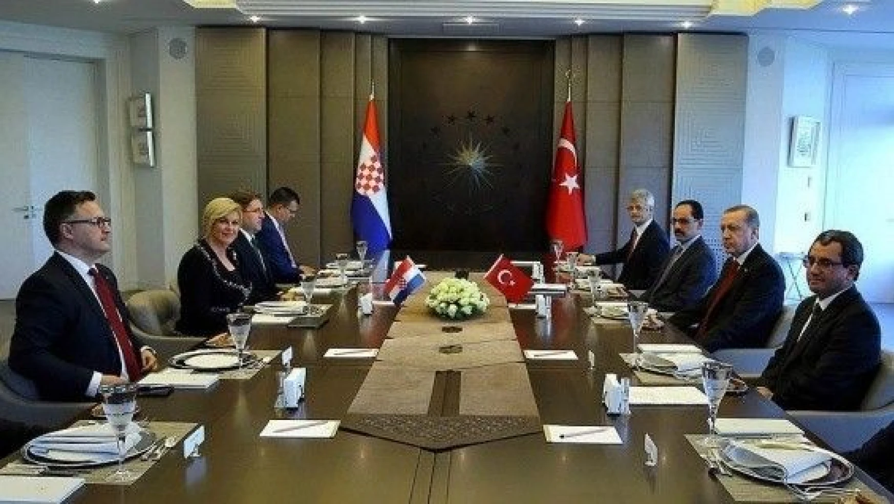 Cumhurbaşkanı Erdoğan Hırvatistan Cumhurbaşkanı ile görüştü
