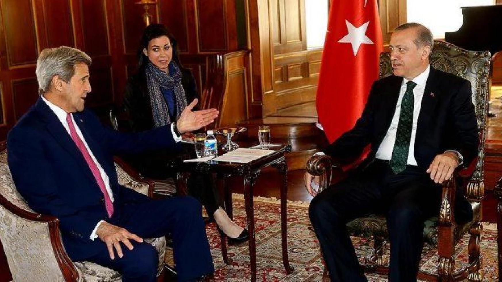 Cumhurbaşkanı Erdoğan John Kerry ile görüştü