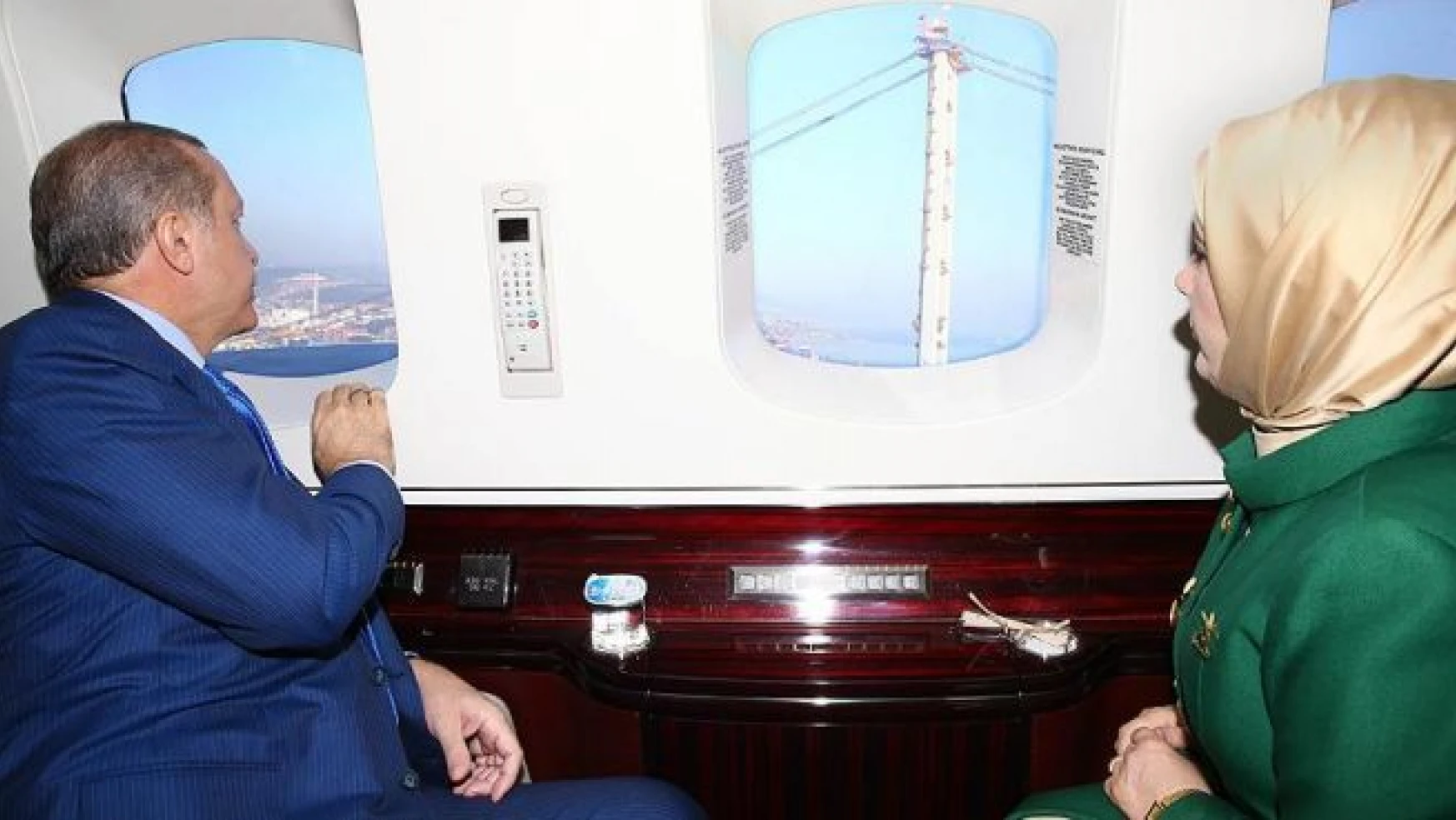 Cumhurbaşkanı Erdoğan Körfez Geçişi Asma Köprüsü'nü inceledi