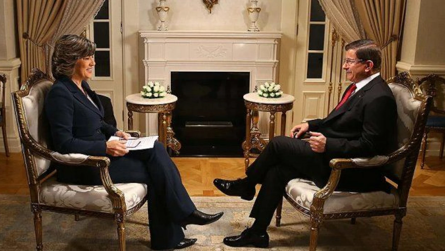  Davutoğlu CNN'e konuştu: Terör örgütü PYD'nin masaya oturmasına karşıyız