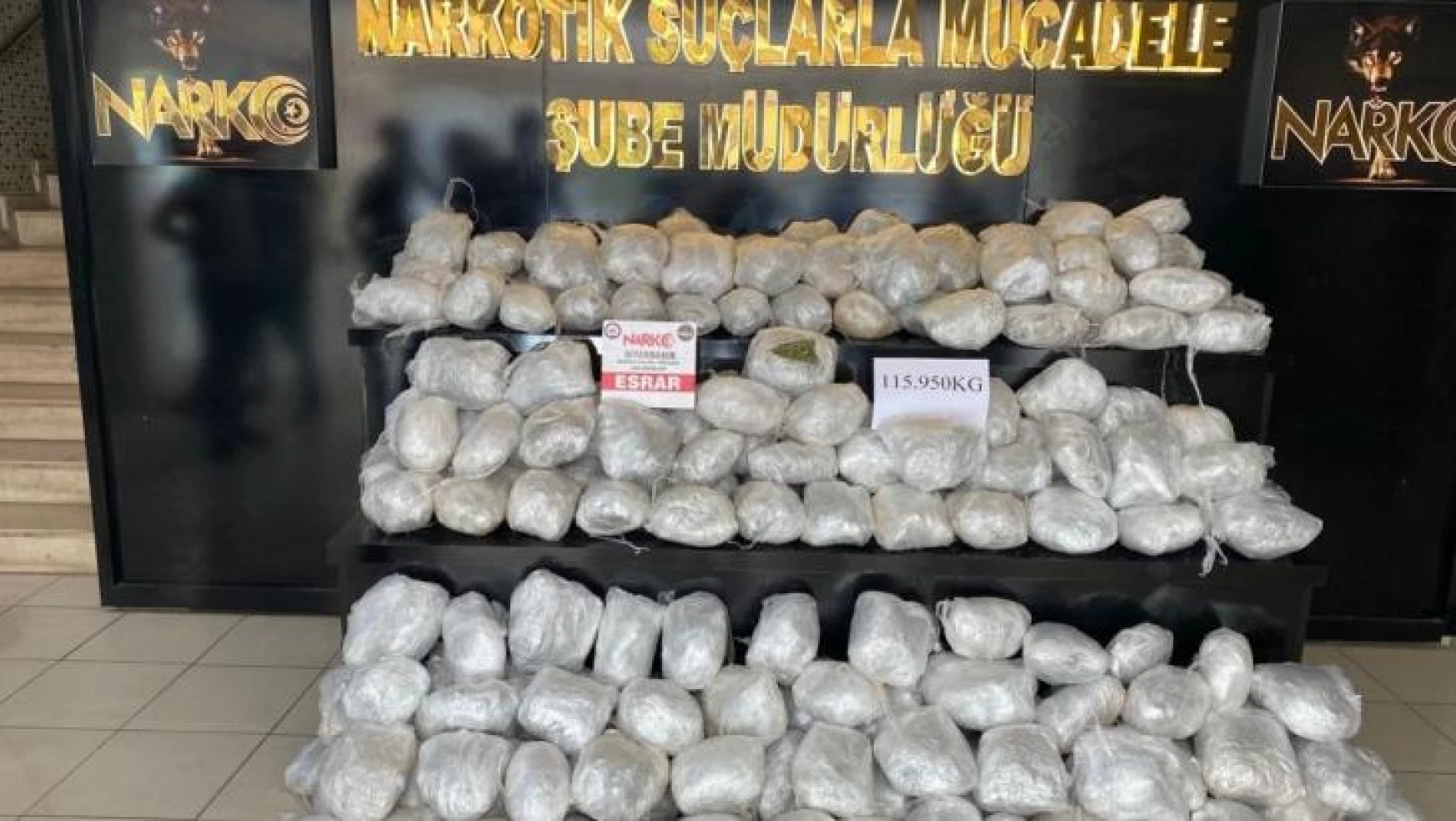 Diyarbakır'da 115 kilogram uyuşturucu madde ele geçirildi