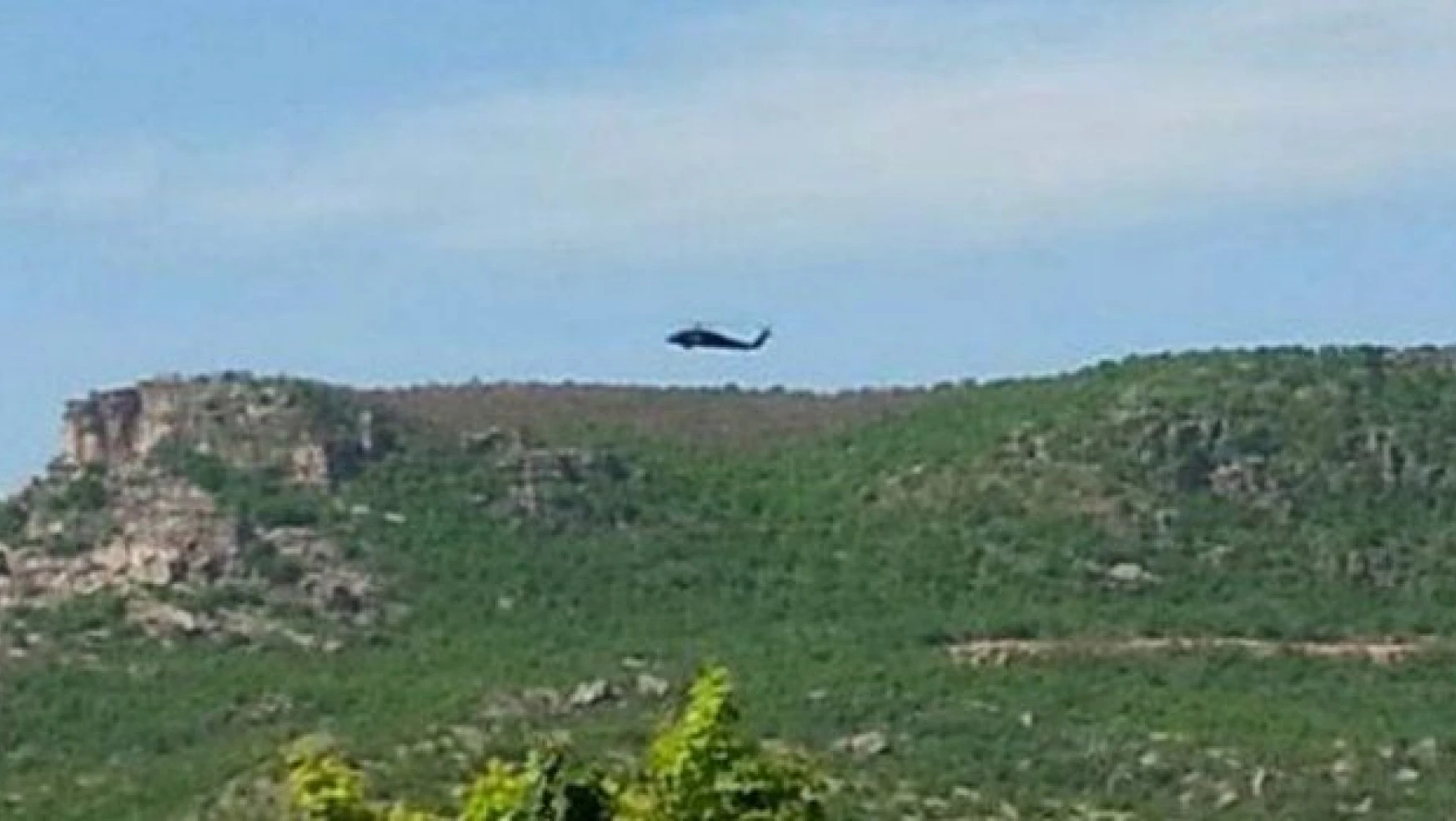 O helikopter PKK füzesiyle vurulmuş