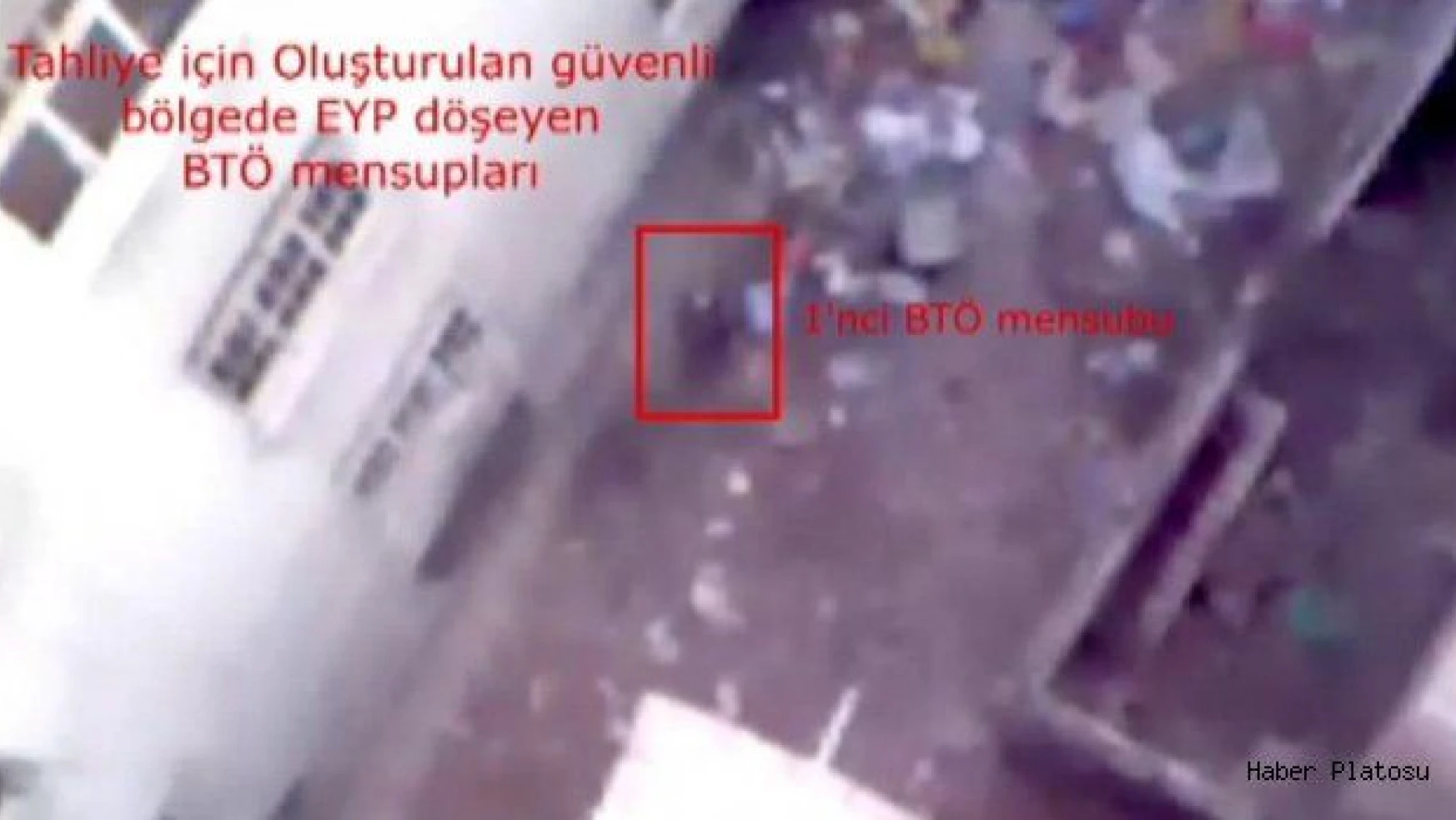 Güvenlik koridoru yakınına patlayıcı yerleştirilme anı görüntülendi (VİDEO)