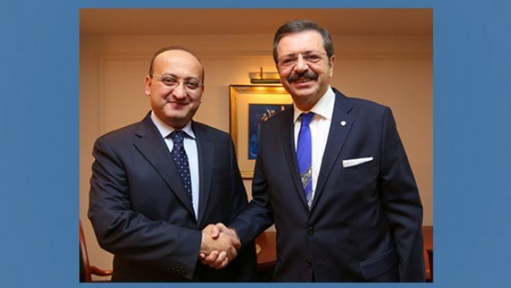  Hisarcıklıoğlu'ndan Başbakan Yardımcısı Akdoğan'a ziyaret