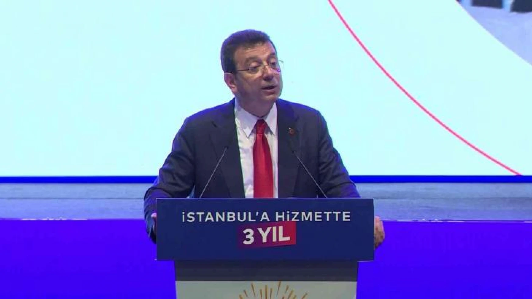İBB Başkanı Ekrem İmamoğlu, İstanbul Büyükşehir Belediyesi 'Hizmette 3. Yıl' Sunumunda konuştu