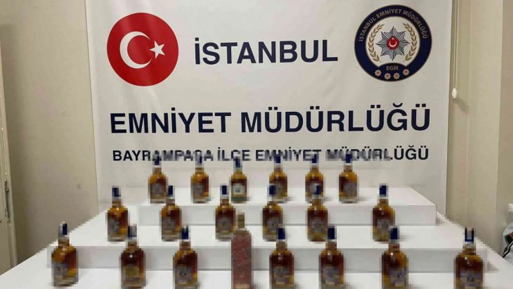 İstanbul'da sahte alkol imalathanesine operasyon