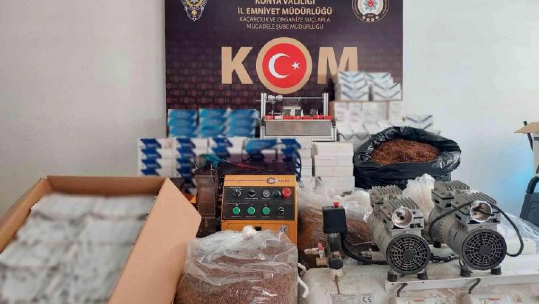 Konya'da kaçakçılara operasyon: 3 gözaltı