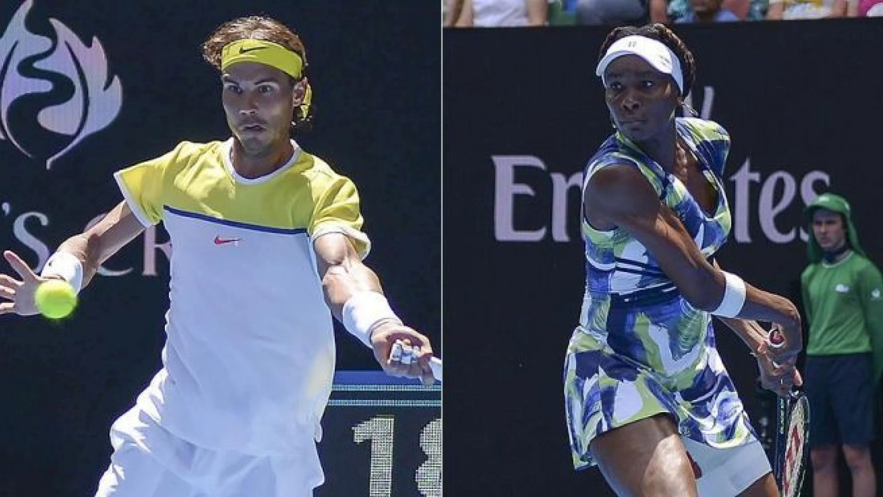 Nadal ve Venus Williams ilk turda elendi