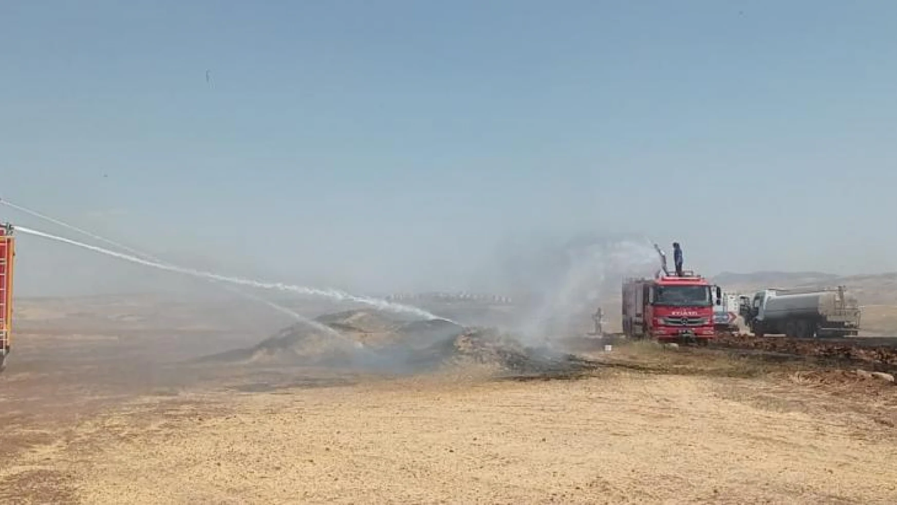Siirt'te 100 ton buğday yangında kül oldu