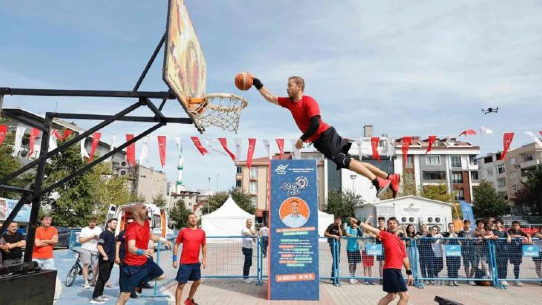 Sultangazi'de 3x3 Basketbol Turnuvası başladı