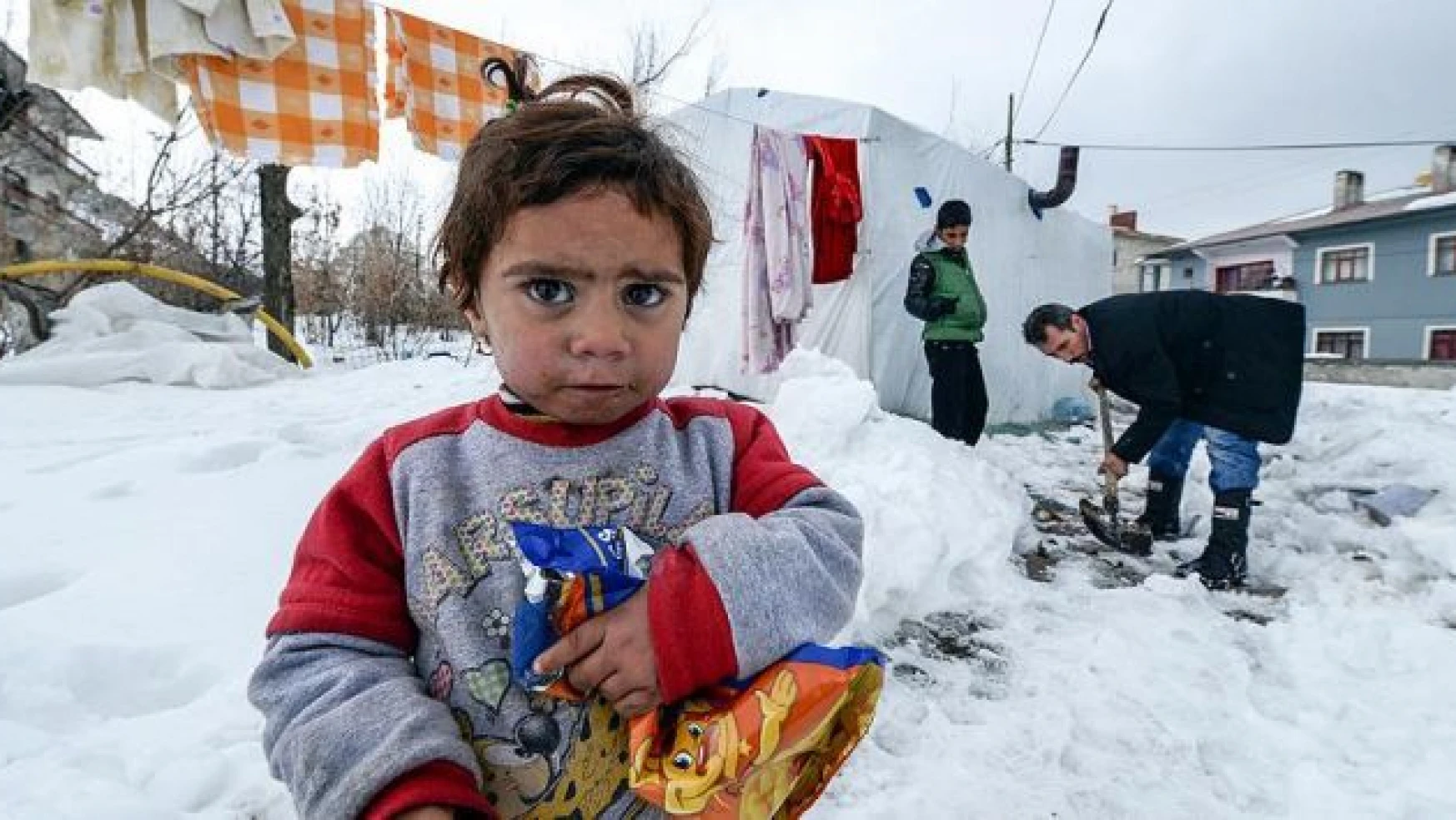 Suriyeli sığınmacıların kış çilesi sürüyor