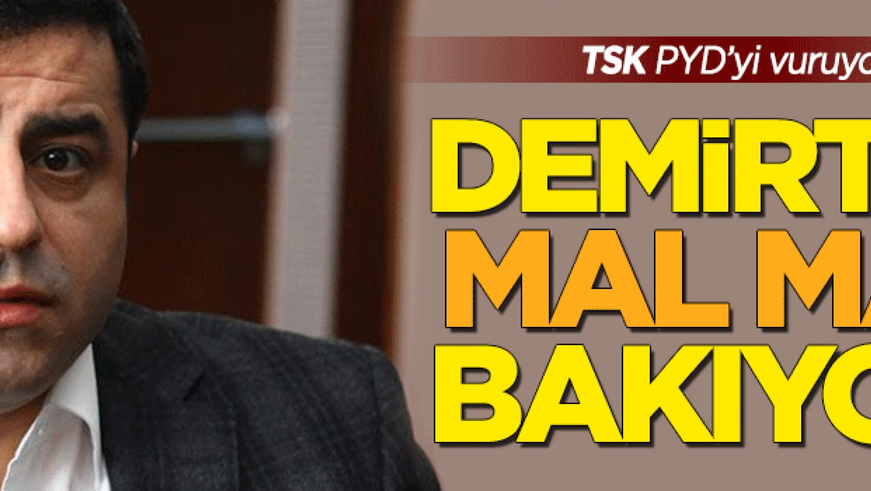 TSK PYD'yi vuruyor Demirtaş 'mal mal' bakıyor