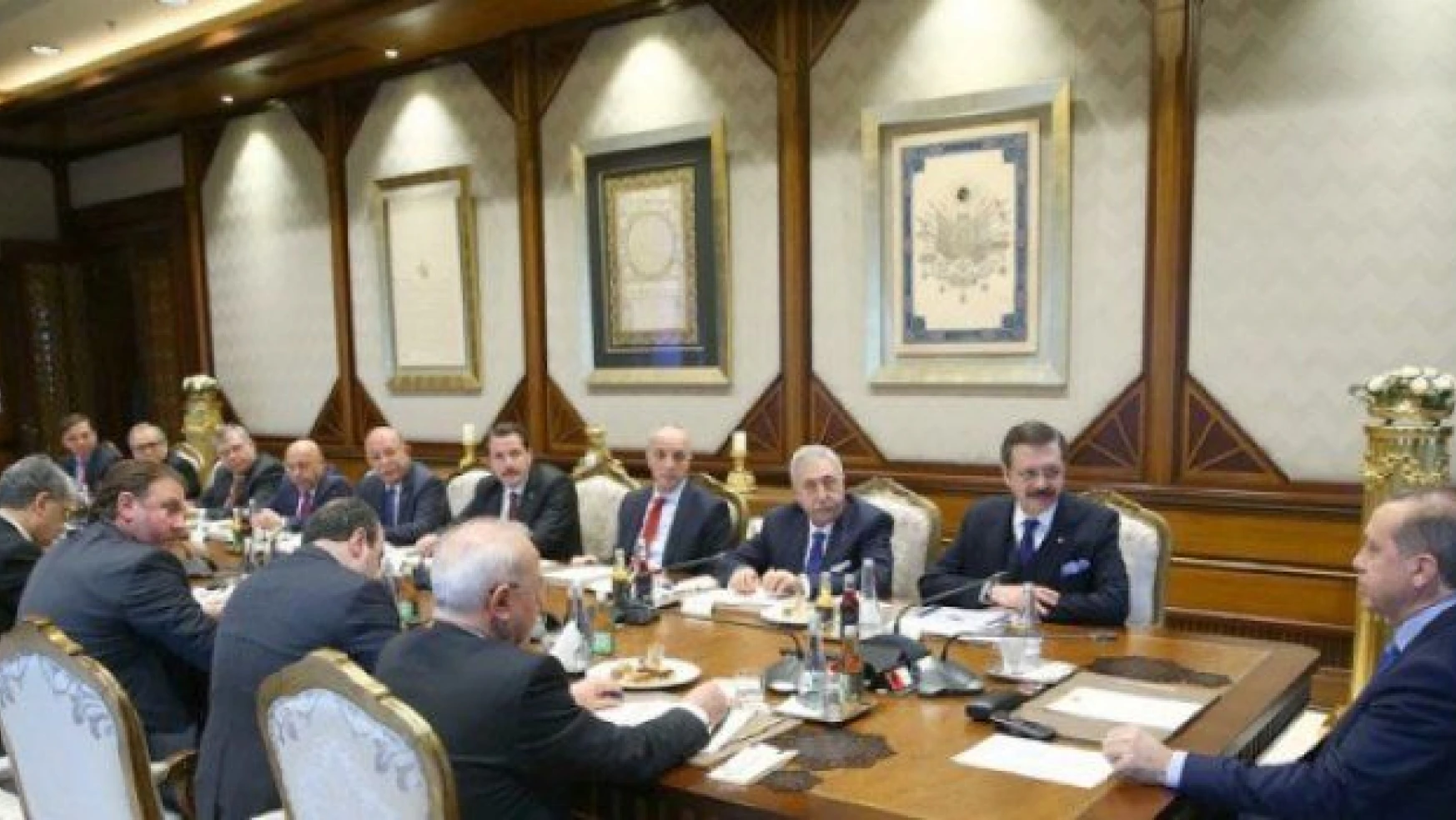 Türkiye-AB KİK üyeleri Cumhurbaşkanı Erdoğan'ı ziyaret etti