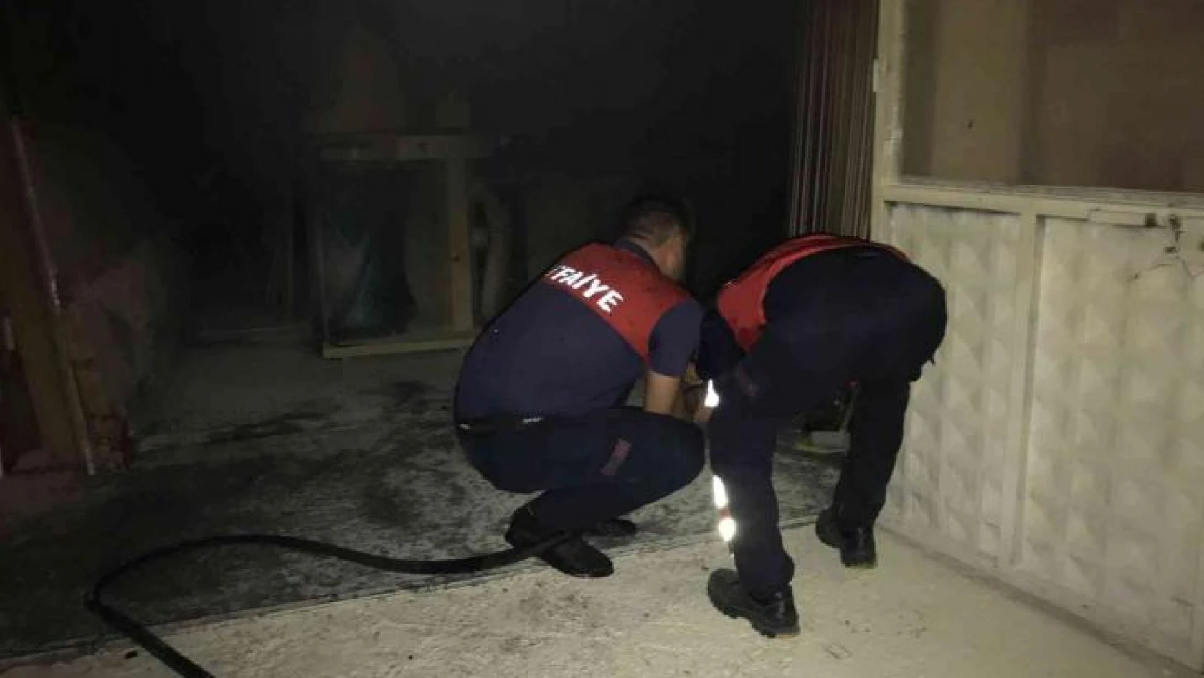 Zonguldak'ta mobilya atölyesinde yangın