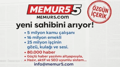 Memur5.com yeni imtiyaz sahibi ve yatırımcı arıyor