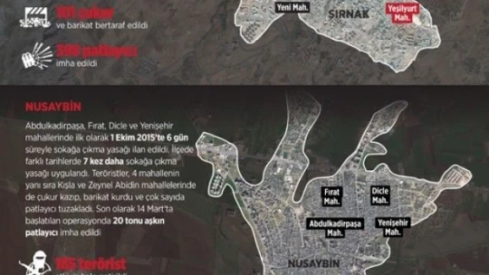 Yerleşim yerleri PKK'lı teröristlerden arındırılıyor