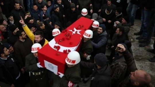 Bordo-Bereli şehit, Cumhurbaşkanı ve Başbakan'ın katılımıyla son yolculuğuna uğurlandı