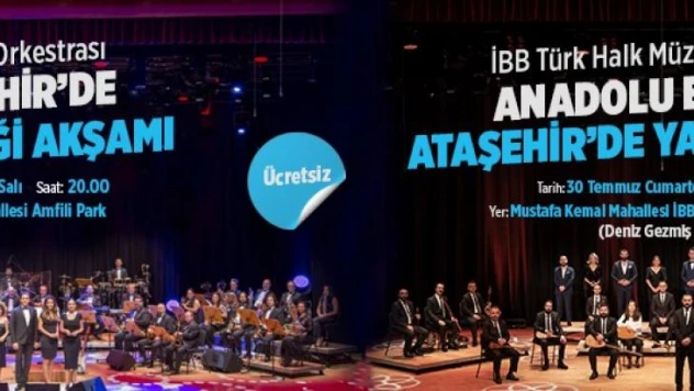 Ataşehir'de açık hava konserleri başlıyor