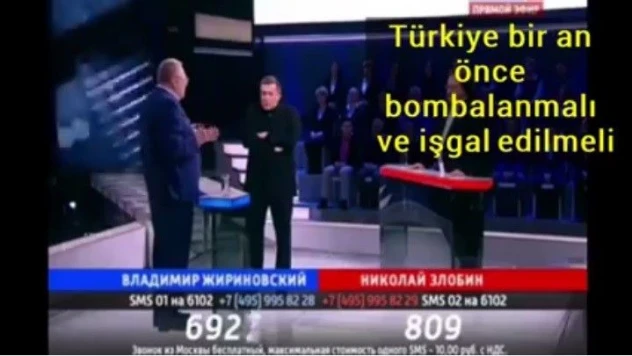 Rusya TV kanalından Türkiye'ye savaş anketi!