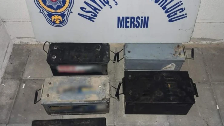 Akü hırsızlığı zanlıları kameralarca tespit edilerek yakalandı