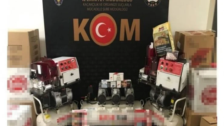 Antalya'da içi tütün dolu 33 bin makaron ele geçirildi