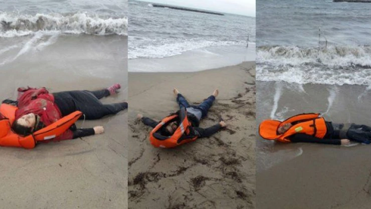 Ayvalık sahilinde göçmen cesetleri!