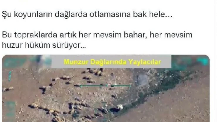 Bakan Soylu, Munzur Dağları'nın İHA'larla çekilmiş doğa harikası görüntülerini paylaştı