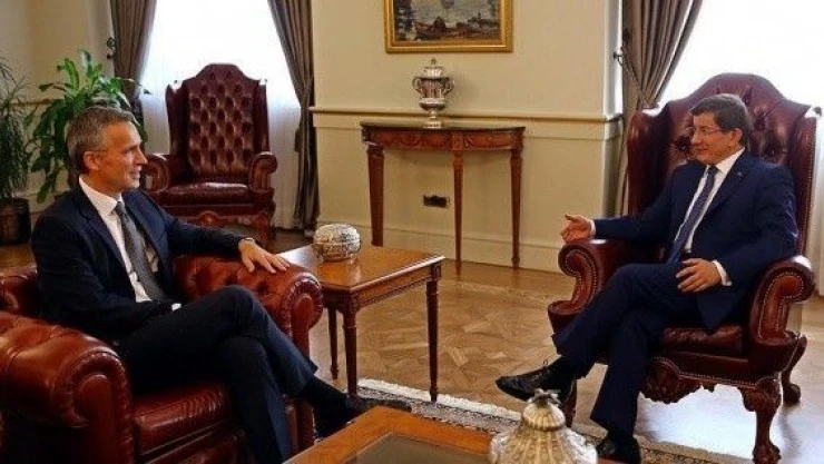 Başbakan Davutoğlu NATO Genel Sekreteri Stoltenberg'le görüştü