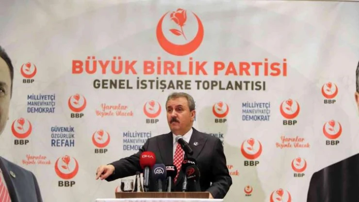 BBP Genel Başkanı Destici: 'Türkiye, İsveç ve Finlandiya'nın NATO'ya müracaatlarını bugüne kadar yaptıklarıyla değerlendirip bir tavır ortaya koydu'