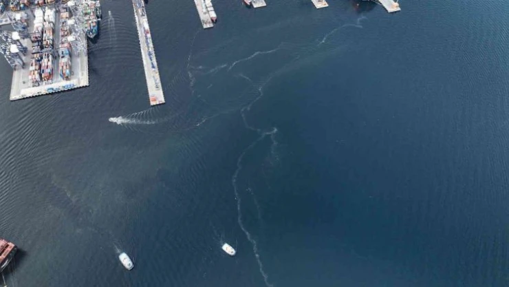Beylikdüzü açıklarında müsilaj izleri görüldü