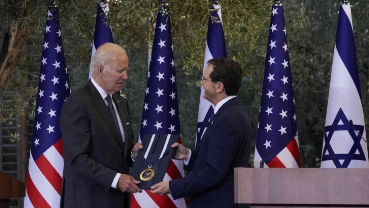 Biden, İsrail Cumhurbaşkanı Herzog ile bir araya geldi