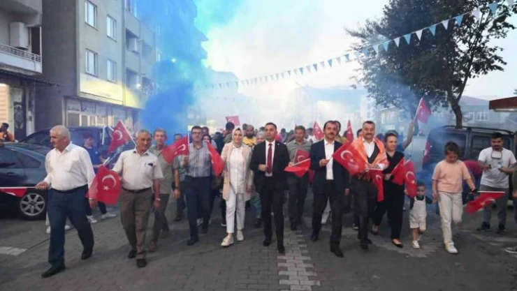 Biga'da güreşler öncesi çoşkulu kortej